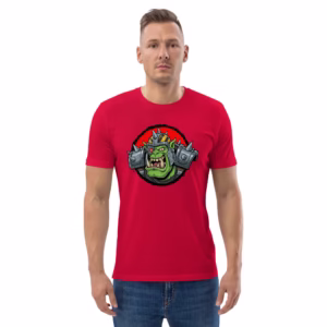 Ork Boy t-shirt with bold line art Warhammer 40K greenskin warrior design for tabletop gamers
