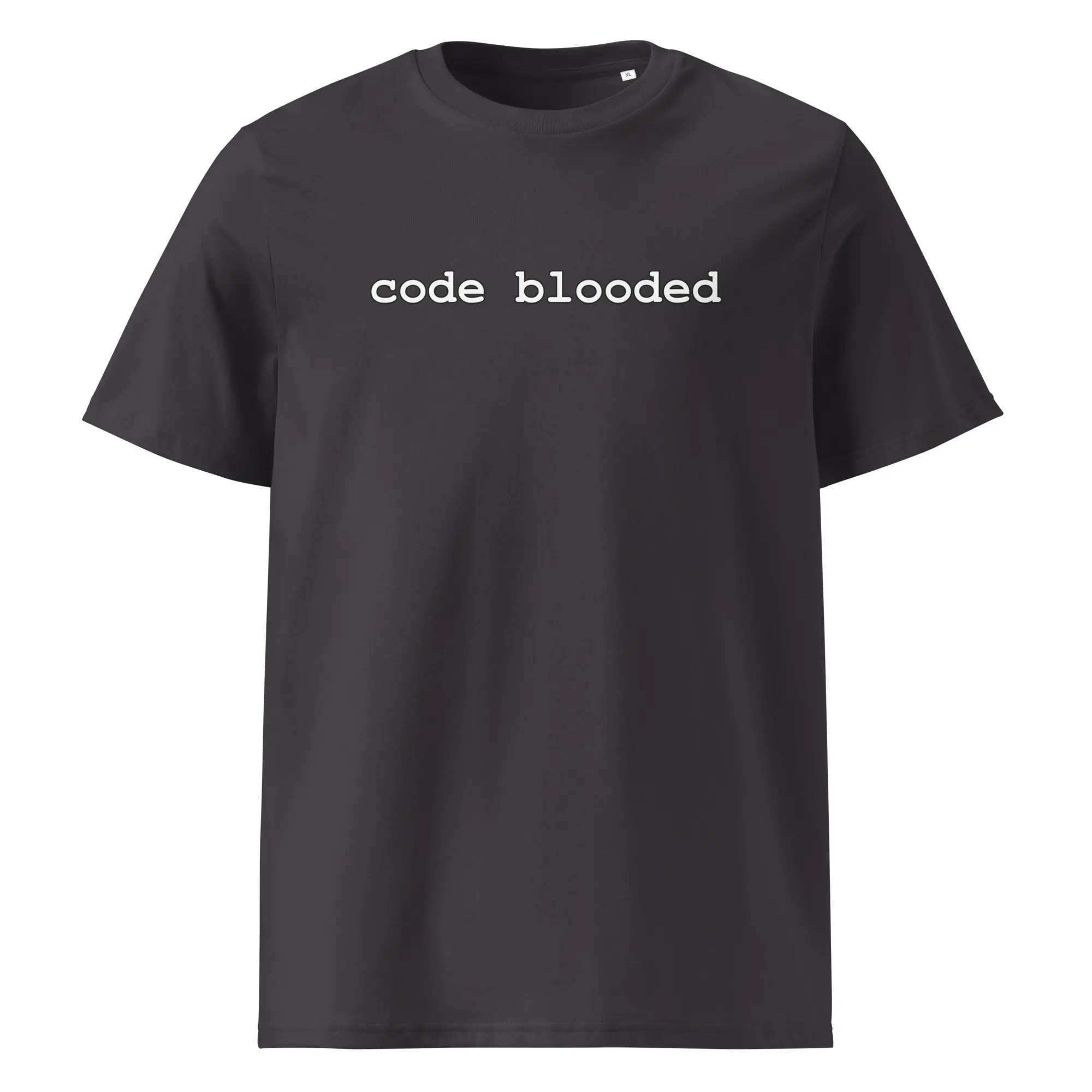 Code Blooded Unisex Organic Cotton T-Shirt – Programmer Humor Graphic Tee