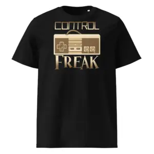 Control Freak - Retro unisex organic cotton t-shirt
