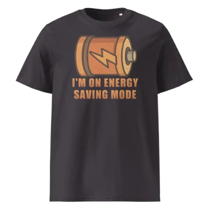 I'm On Energy Saving Mode Unisex Organic Cotton Tee - Low Battery Humor