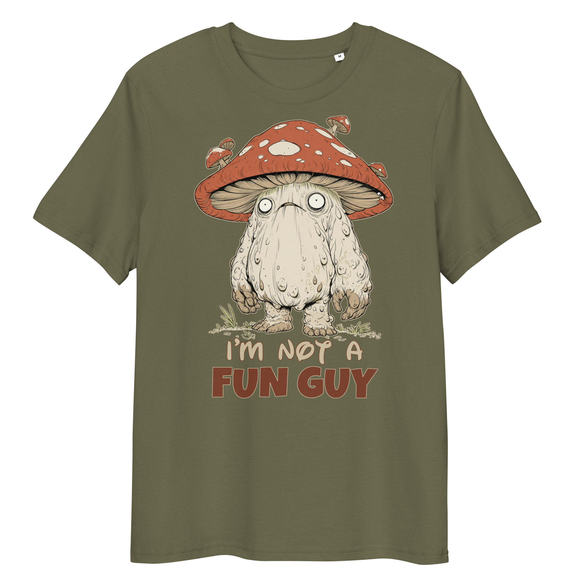 I’m Not a Fun Guy Mushroom Creature T-Shirt – Funny Weird Mushroom Graphic Tee - Image 5
